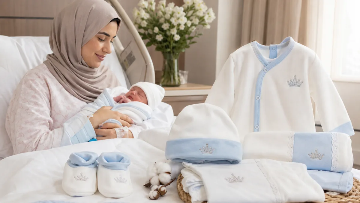خرید لباس نوزادی بیمارستانی شیک برای ترخیص