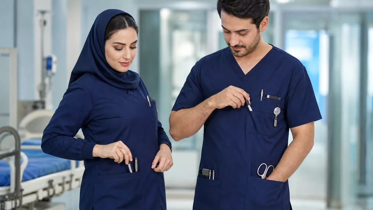 لباس پرسنل بیمارستانی با طراحی کاربردی